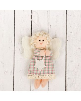 Кукла интерьерная "Ангелочек" с звездой в руках, цвета МИКС арт. СМЛ-84781-1-СМЛ0002172509