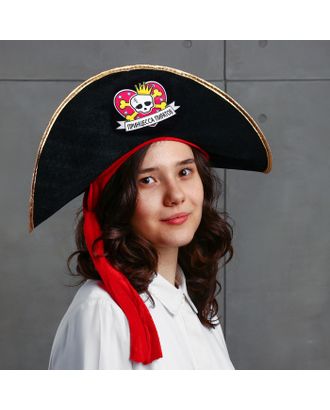 Шляпа пиратская «Принцесса пиратов», детская, фетр, р-р. 52-54 арт. СМЛ-126274-1-СМЛ0002226400