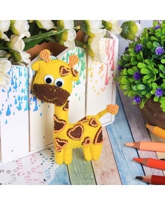 Купить Изготовление кукол Игрушка из фетра, набор для создания "Жираф" арт. СМЛ-4408-1-СМЛ2348475 оптом в Усть-Каменогорске