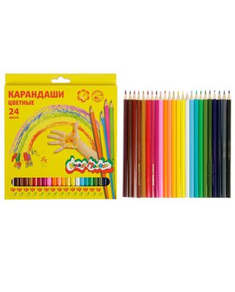 Карандаши 24 цвета «Каляка-Маляка», шестигранные арт. СМЛ-173324-1-СМЛ0002370999