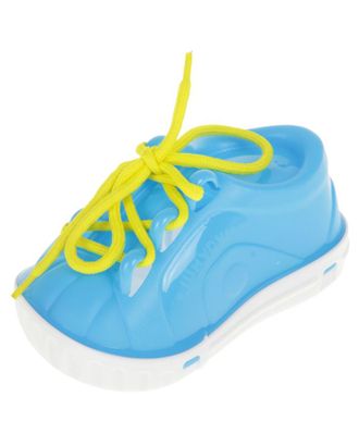 Дидактическая игрушка «Ботинок-шнуровка», в сетке, цвета МИКС арт. СМЛ-47113-1-СМЛ0002492311