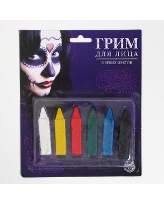 Грим для лица, карандаши, 6 цветов по 0,9 г арт. СМЛ-126378-1-СМЛ0002512459