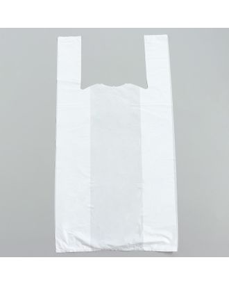Пакет "Белый" полиэтиленовый, майка, 38 х 70 см, 13 мкм арт. СМЛ-95973-1-СМЛ0002555465