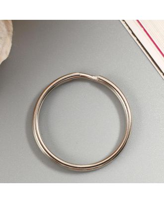 Основа для брелока кольцо металл серебро 2,5х2,5 см арт. СМЛ-204040-1-СМЛ0002583723