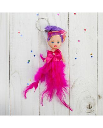 Куколка-брелок «Куколка-ангелочек», пёрышки, цвета МИКС арт. СМЛ-49863-1-СМЛ0002585336