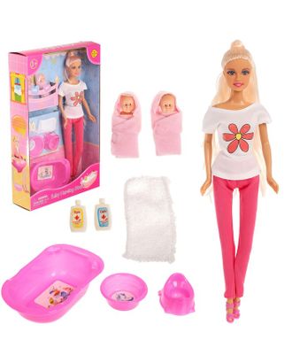 Кукла модель "Лидия" с малышами и аксессуарами, МИКС арт. СМЛ-51537-1-СМЛ0002656121
