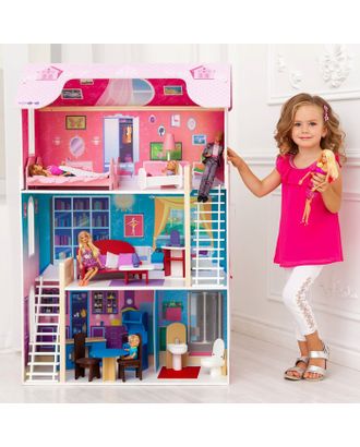 Кукольный домик «Вдохновение», (16 предметов мебели, 2 лестницы) арт. СМЛ-49224-1-СМЛ0002709695