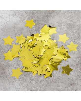 Наполнитель для шара "Конфетти звезда" 3 см, фольга, цвет золотой, 500г арт. СМЛ-98192-1-СМЛ0002790855