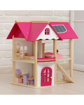 Кукольный домик "Розовое волшебство", с мебелью арт. СМЛ-52648-1-СМЛ0002826498
