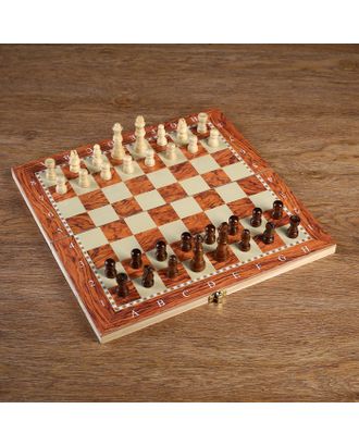 Настольная игра, набор 3 в 1 "Падук": нарды, шахматы, шашки, доска  34х34 см арт. СМЛ-53877-1-СМЛ0002865267
