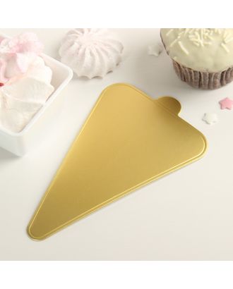 Подложка для пирожного «Золото», 12,5×7,5 см арт. СМЛ-55005-1-СМЛ0002941953