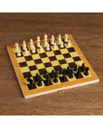 Игра настольная "Шахматы" доска дерево 29х29 см,  микс арт. СМЛ-45967-1-СМЛ0000294861