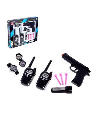 Набор шпиона «Спецагент»: 2 рации, пистолет, часы, фонарик, компас арт. СМЛ-55486-1-СМЛ0003014967