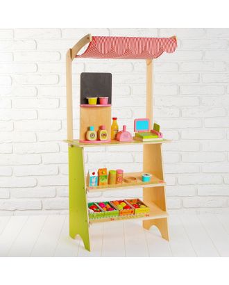 Игровой набор «Играем в магазин», деревянные продукты в наборе арт. СМЛ-55340-1-СМЛ0003048125