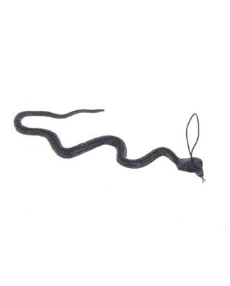 Прикол резиновая «Змея», чёрная арт. СМЛ-46335-1-СМЛ0000304812