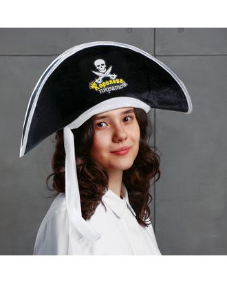 Шляпа пирата «Королева пиратов», р-р. 56-58 арт. СМЛ-46371-1-СМЛ0000305188