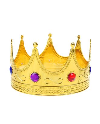 Корона «Король», с камнями, обхват головы 56 см арт. СМЛ-55457-1-СМЛ0003053491