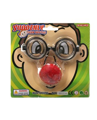 Набор-прикол «Клоуна», 2 предмета: очки, нос арт. СМЛ-46650-1-СМЛ0000308771