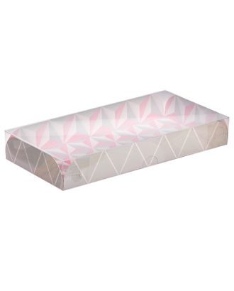 Коробка для кондитерских изделий с PVC крышкой «Тебе», 12 х 21 х 3 см арт. СМЛ-57308-1-СМЛ0003130948