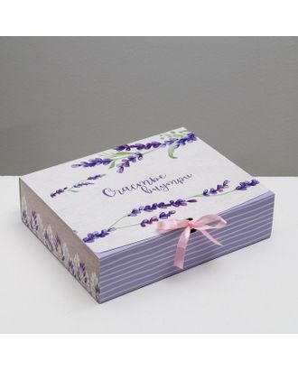 Коробка подарочная «Счастье внутри», 31 х 24,5 х 9 см арт. СМЛ-96786-1-СМЛ0003222448