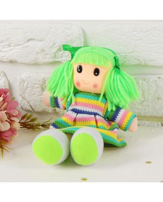 Мягкая игрушка «Кукла», в вязаном платье, цвета МИКС арт. СМЛ-133717-1-СМЛ0000324819