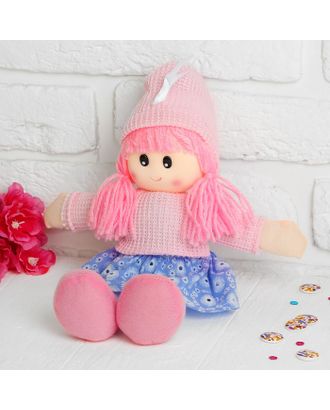 Мягкая игрушка «Кукла», в шапке, цвета МИКС арт. СМЛ-48975-1-СМЛ0000327437