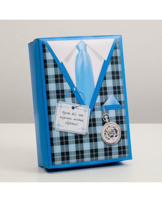Подарочная коробка "Пусть все, что казалось мечтой, сбудется",синяя, 21 х 15 х 5,7 см арт. СМЛ-99993-5-СМЛ0003299581