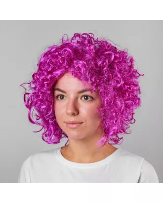 Купить Головные уборы Карнавальный парик «Объёмный», цвет фиолетовый, 120 г арт. СМЛ-49353-1-СМЛ0000331641 оптом в Казахстане