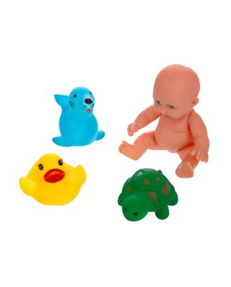 Игрушки для ванны «Малыш и его друзья», набор 4 шт., МИКС арт. СМЛ-60584-1-СМЛ0003471923