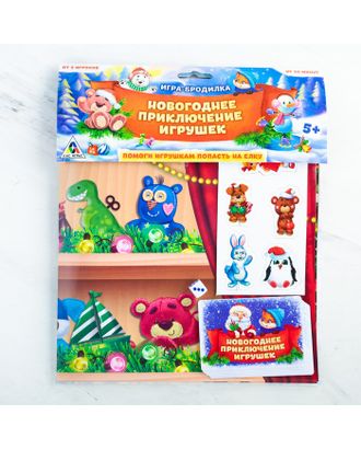 Настольная игра «Новогоднее приключение игрушек», бродилка арт. СМЛ-108240-1-СМЛ0003483257