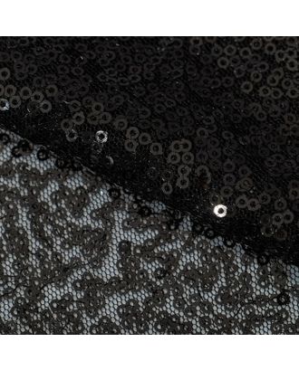 Ткань для пэчворка «Черная» пайетки, 33 × 33 см арт. СМЛ-12440-1-СМЛ3600382