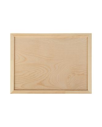 Планшет деревянный, с врезанной фанерой, 30 х 40 х 3,5 см, глубина 0.5 см, сосна арт. СМЛ-174124-1-СМЛ0003663744