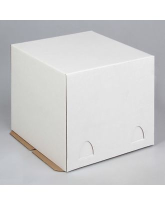 Кондитерская упаковка, короб белый 24 х 24 х 22 см арт. СМЛ-56502-1-СМЛ0003681613