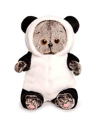 Мягкая игрушка «Басик BABY», в комбинезоне панда, 20 см арт. СМЛ-126038-1-СМЛ0003694901