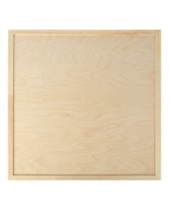 Планшет деревянный, с врезанной фанерой, 50 х 50 х 3,5 см, глубина 0.5 см, сосна арт. СМЛ-174196-1-СМЛ0003726887