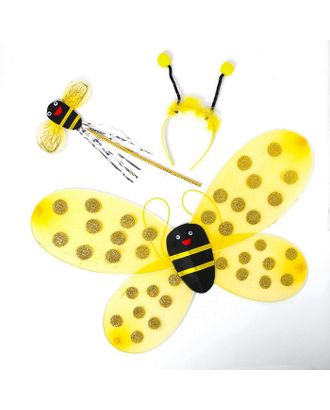 Карнавальный набор "Пчёлка" 3 предмета: ободок, крылья, жезл арт. СМЛ-105697-1-СМЛ0003740612