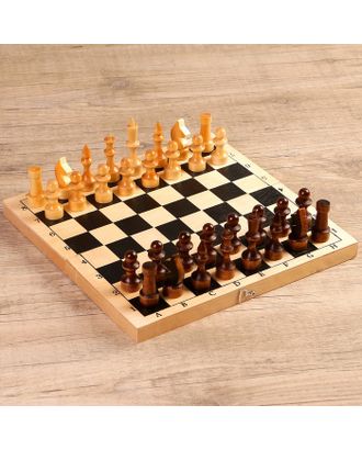 Настольная игра 3 в 1 "Орнамент": шахматы, шашки, нарды (доска 29 × 29 см, дерево) арт. СМЛ-59030-1-СМЛ0003814992