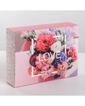 Коробка для сладостей LOVE , 20 × 15 × 5 см арт. СМЛ-112844-1-СМЛ0003827264