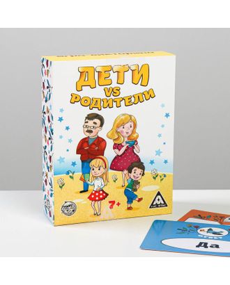 Настольная игра-викторина «Дети против родителей», 100 карточек арт. СМЛ-63649-1-СМЛ0003843839