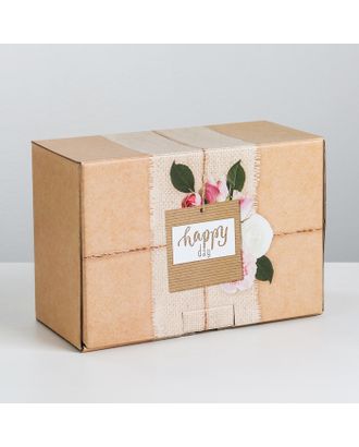 Коробка‒пенал Happy day, 22 × 15 × 10 см арт. СМЛ-97924-1-СМЛ0003907217