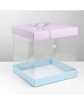 Купить Коробки для торта Складная коробка под торт Have a nice day, 30 × 30 см арт. СМЛ-64985-1-СМЛ0003929582 оптом в Бресте