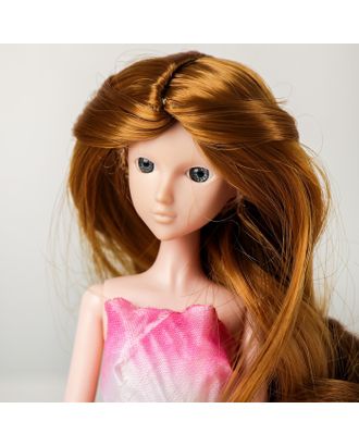 Волосы для кукол "Волнистые с хвостиком" размер маленький, цвет 16А арт. СМЛ-16168-1-СМЛ3934322