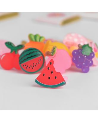 Кольцо детское "Выбражулька" фруктовый сад, форма МИКС, цветное арт. СМЛ-18806-1-СМЛ4070899