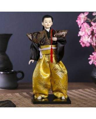 Кукла коллекционная "Самурай с длинными волосами с мечом" 30х12,5х12,5 см арт. СМЛ-84978-1-СМЛ0004147031