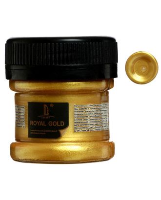 Краска акриловая, LUXART. Royal gold, 25 мл, с высоким содержанием металлизированного пигмента, золото лимонное арт. СМЛ-195706-1-СМЛ0004166622