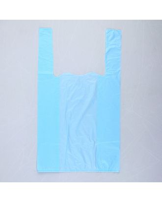Пакет "Синий", полиэтиленовый, майка, 25 х 45 см, 10 мкм арт. СМЛ-100029-1-СМЛ0004243121