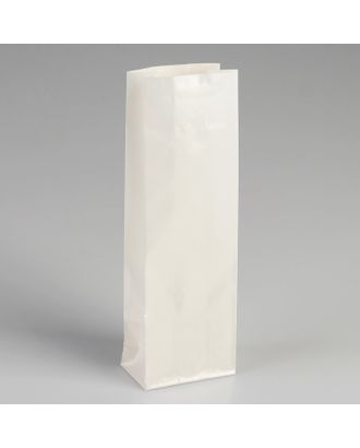 Пакет бумажный фасовочный, бело-жемчужный, 7 х 4 х 21 см арт. СМЛ-66418-1-СМЛ0004251121