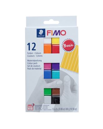 Набор пластики - полимерной глины FIMO soft, 12 цветов по 25 г арт. СМЛ-211847-1-СМЛ0004274539