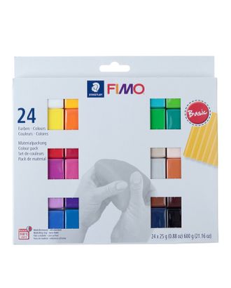 Набор пластики - полимерной глины FIMO soft, 24 цветов по 25 г арт. СМЛ-211848-1-СМЛ0004274540