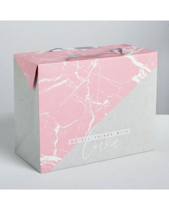 Пакет—коробка Love, 23 х18 х11 см арт. СМЛ-69018-1-СМЛ0004295848